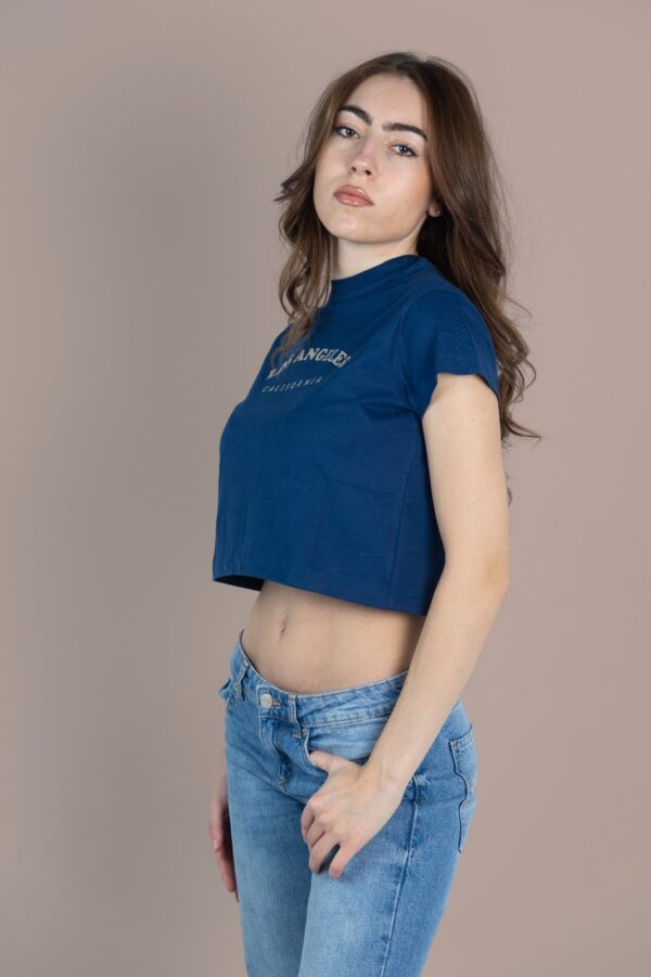 California Leaf Graphic Crop Top